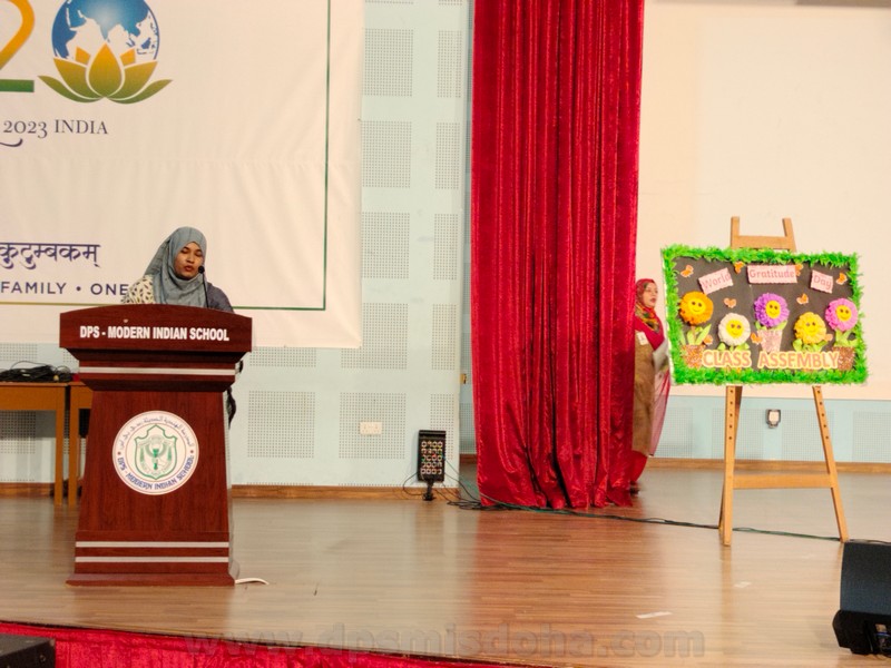 Class Nursery World Gratitude Assembly 2023